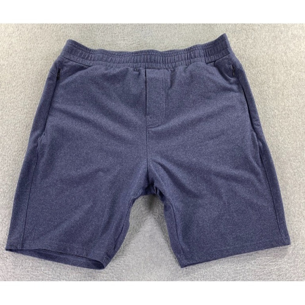 Public Rec All Day Every Day Shorts Men's 36R Navy Drawstring Stretch Zip Pocket